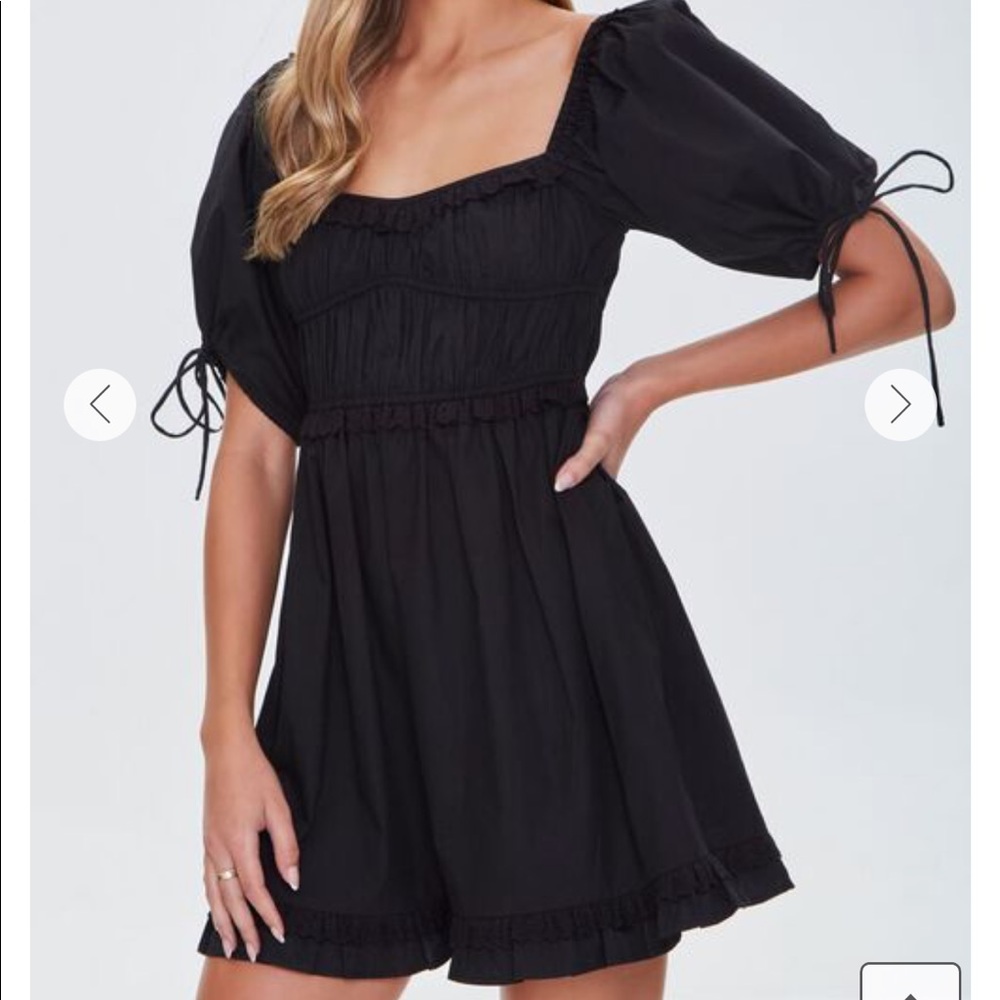 Forever 21 Puff Sleeve Mini Dress